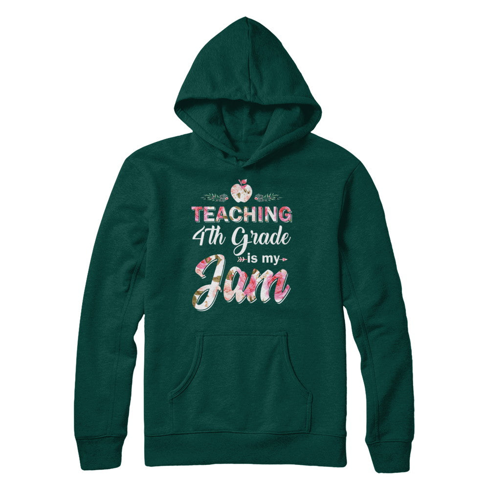 Teaching 4th Grade Is My Jam Back To School Teacher T-Shirt & Hoodie | Teecentury.com