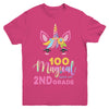 100 Magical Days Of 2Nd Grade School Unicorn Girl Gift Youth Youth Shirt | Teecentury.com