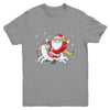 Santa Riding Unicorn Christmas Kids Girls Women Xmas Youth Youth Shirt | Teecentury.com