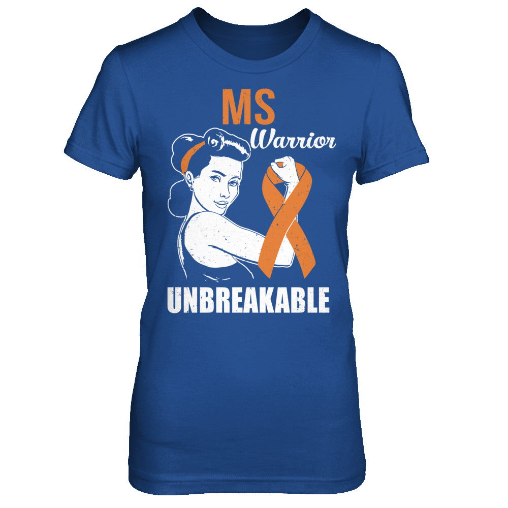 MS Warrior Unbreakable Multiple Sclerosis Awareness T-Shirt & Hoodie | Teecentury.com