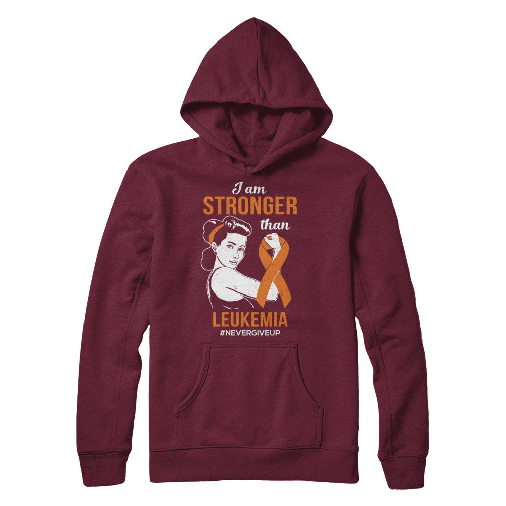 I Am Stronger Than Leukemia Awareness Support T-Shirt & Hoodie | Teecentury.com