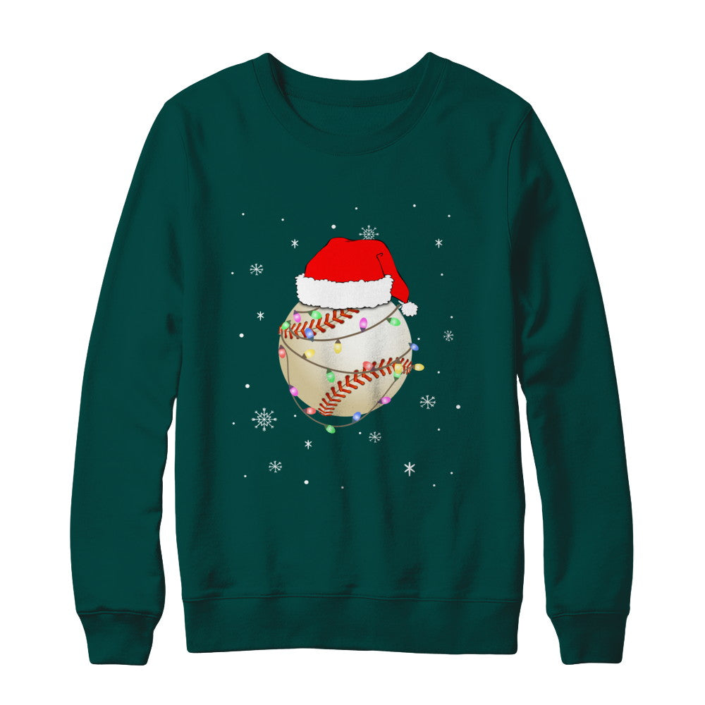 Santa Hat Baseball Christmas Gifts T-Shirt & Sweatshirt | Teecentury.com