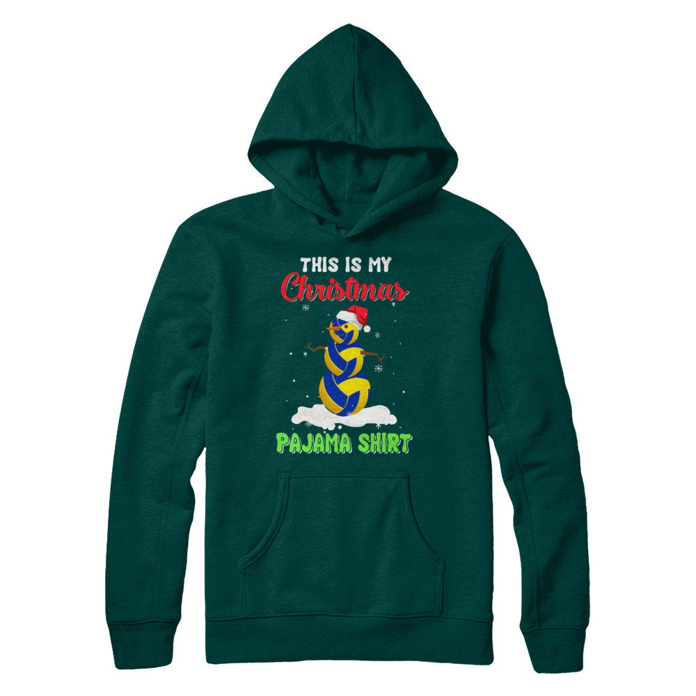 This Is My Christmas Pajama Xmas Snowman Volleyball T-Shirt & Sweatshirt | Teecentury.com