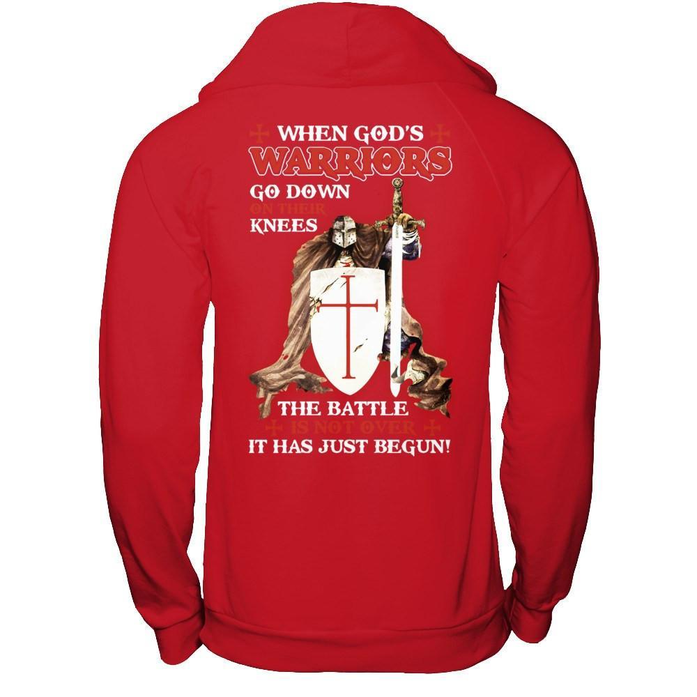 Knight Templar When God's Warriors Go Down On Their Knees T-Shirt & Hoodie | Teecentury.com