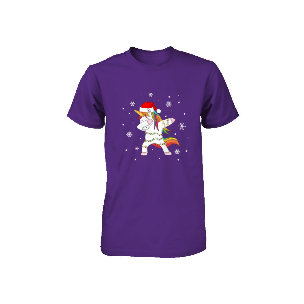 Dabbing Unicorn Ugly Christmas Sweater Girls Youth Youth Shirt | Teecentury.com