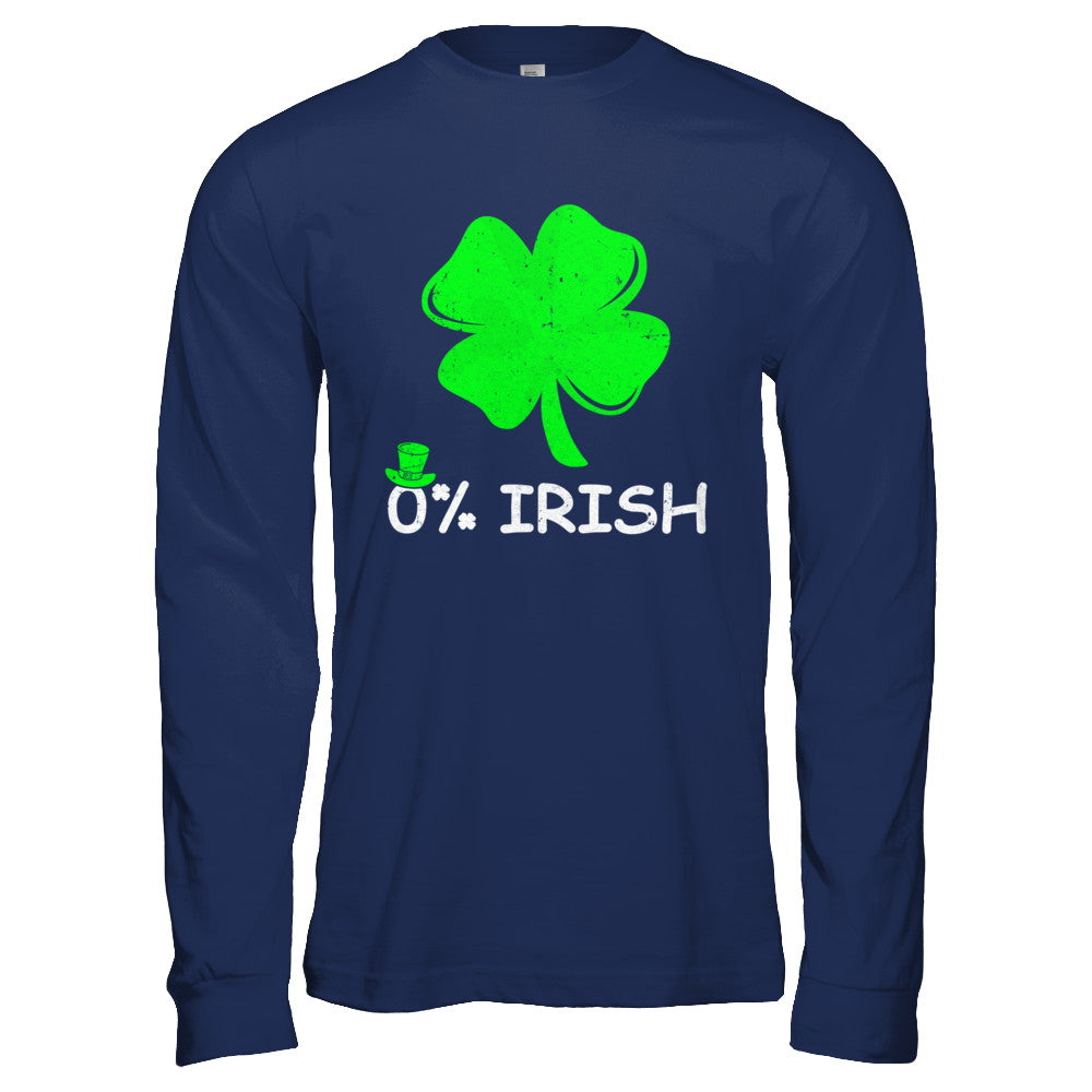0% Irish Vintage St Patrick's Day T-Shirt & Hoodie | Teecentury.com