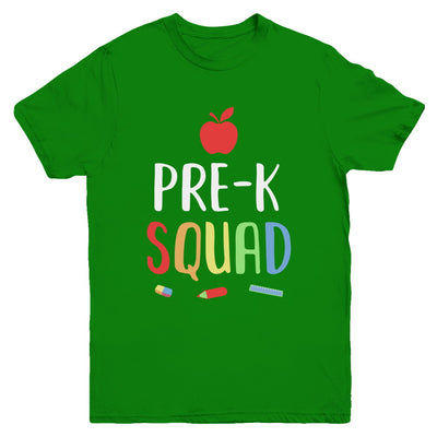 Pre-K Preschool Squad Back To School Teacher Gift Youth Youth Shirt | Teecentury.com