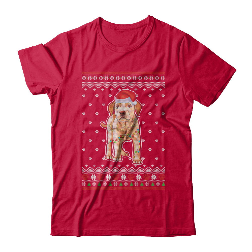 Labrador Christmas Ugly Sweater Lights Dog Xmas Gift T-Shirt & Sweatshirt | Teecentury.com