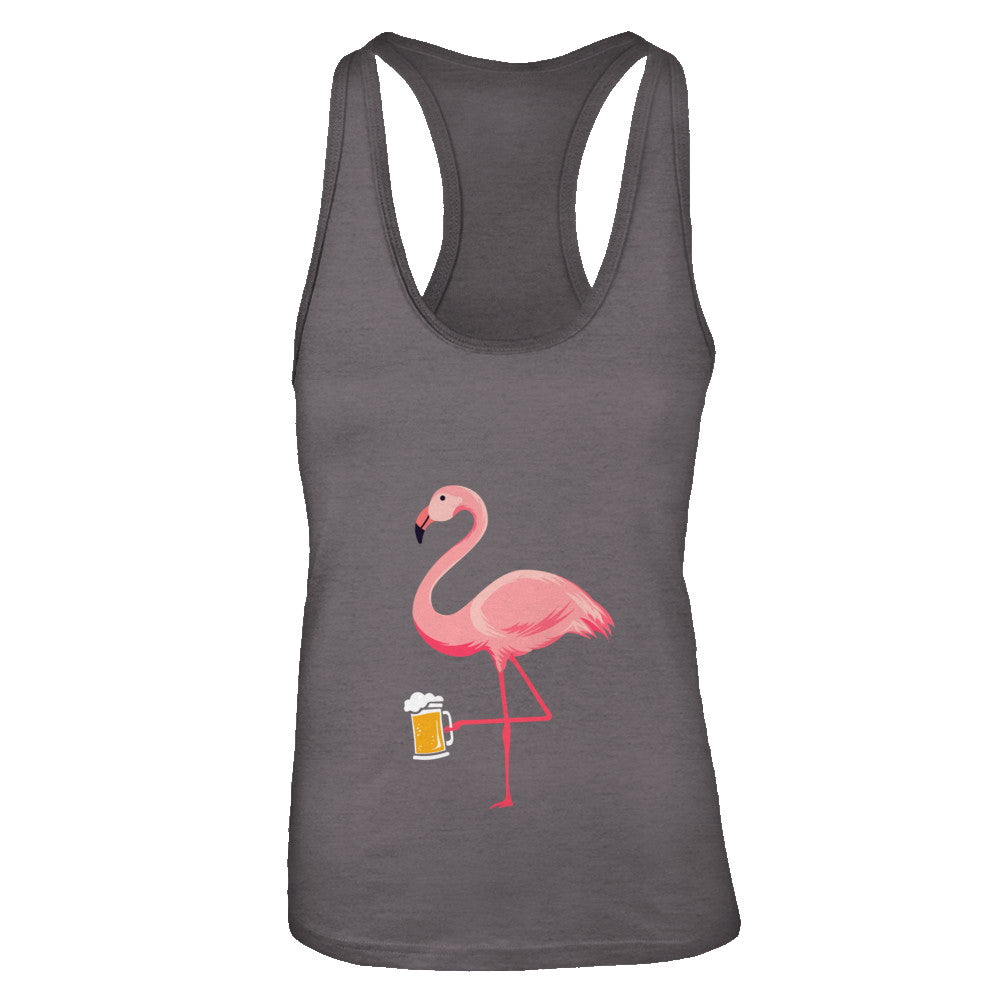 Beer Lover's Pink Flamingo Fun Party Beer T-Shirt & Tank Top | Teecentury.com