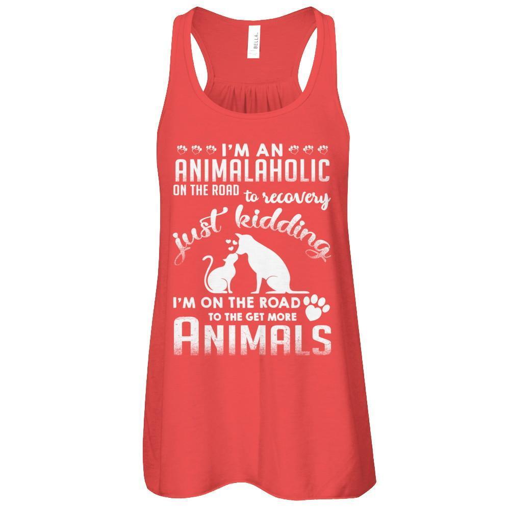 I'm An Animalaholic On The Road To Recovery Veterinarian T-Shirt & Tank Top | Teecentury.com