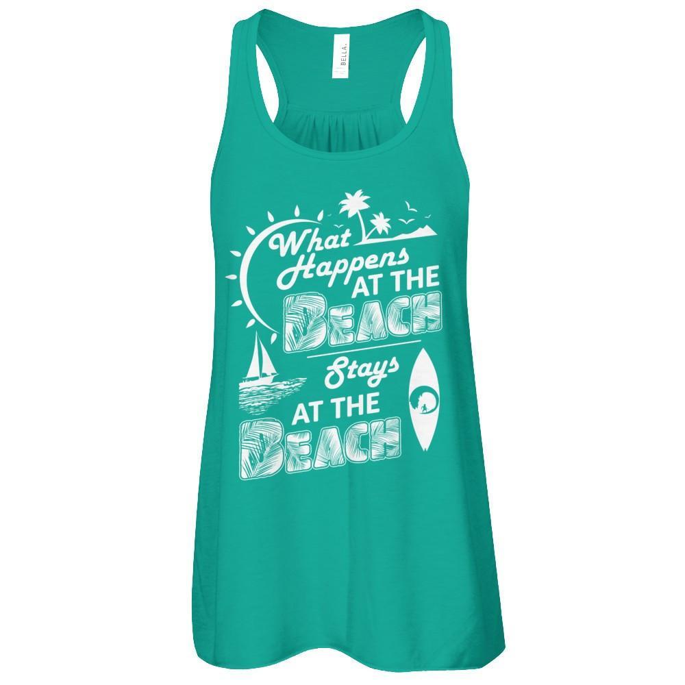 What Happens At The Beach Stays At The Beach T-Shirt & Tank Top | Teecentury.com