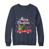 German Shepherd Rides Red Truck Christmas Pajama T-Shirt & Sweatshirt | Teecentury.com