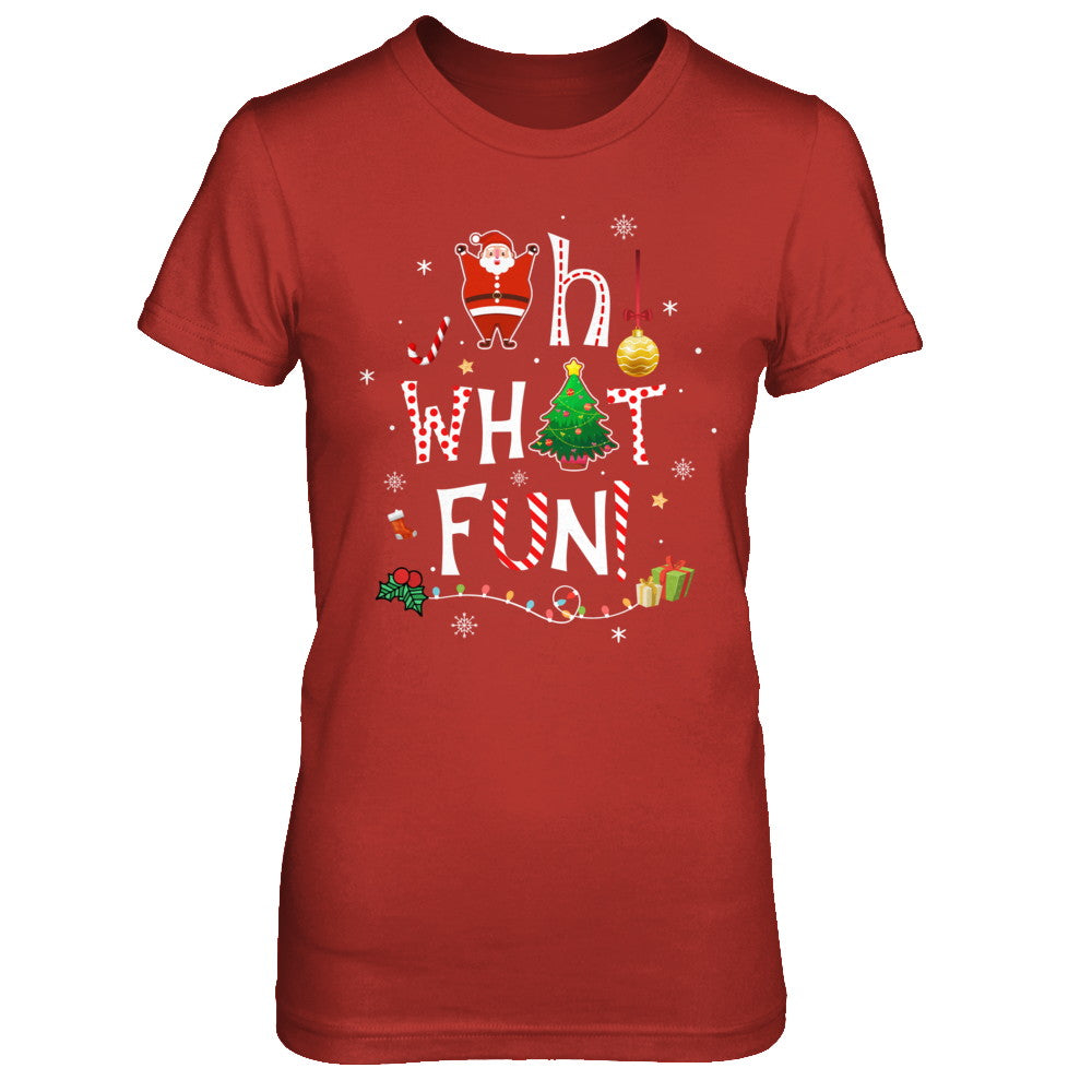 Oh What Fun Christmas Tree Funny Xmas T-Shirt & Sweatshirt | Teecentury.com