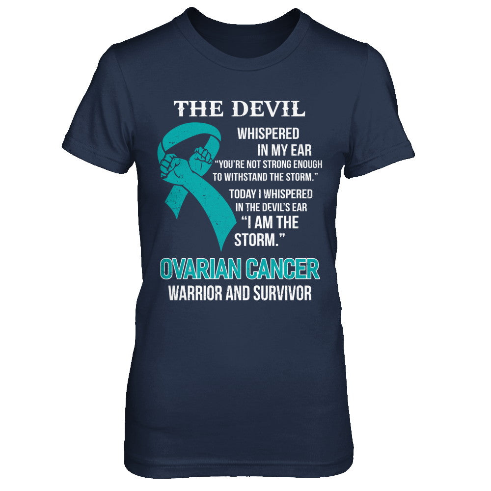 I Am The Storm Support Ovarian Cancer Warrior Survivor T-Shirt & Hoodie | Teecentury.com