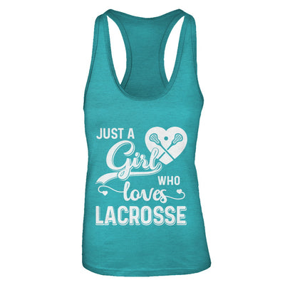 Just A Girl Who Loves Lacrosse T-Shirt & Tank Top | Teecentury.com