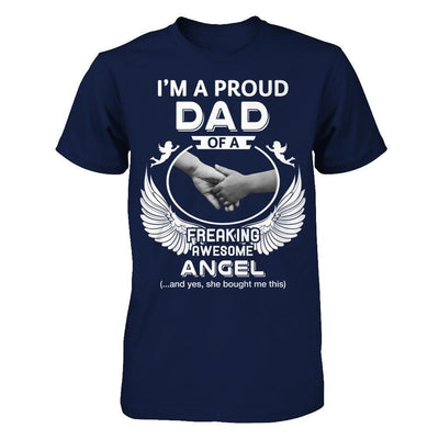 I'm A Proud Dad Of A Freaking Awesome Angel T-Shirt & Hoodie | Teecentury.com