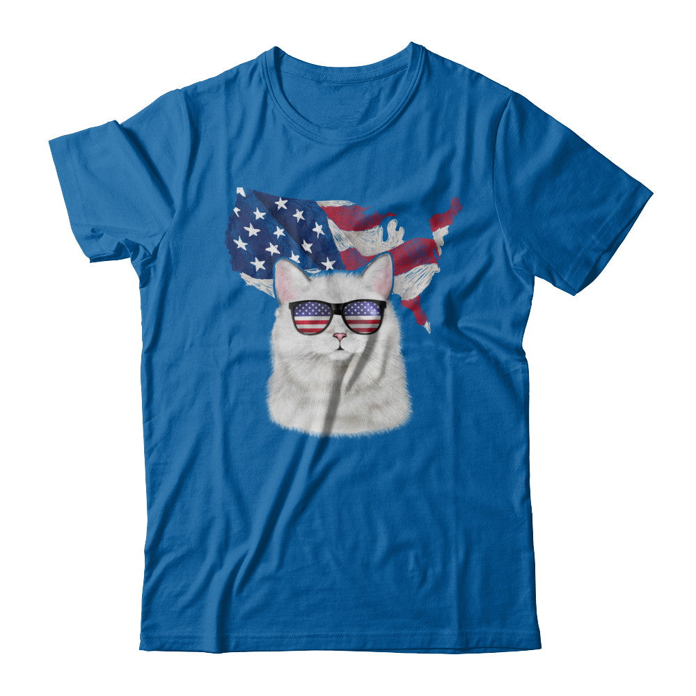 Funny Patriot Cat 4Th Of July American Flag T-Shirt & Hoodie | Teecentury.com