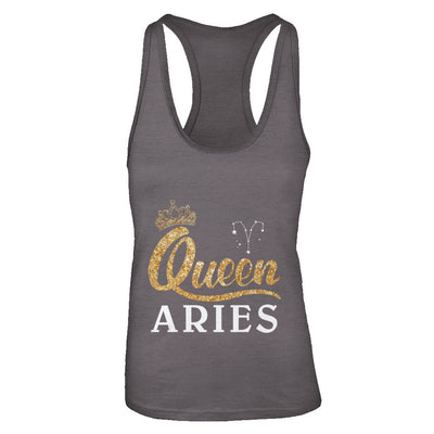 Queen Aries Zodiac March April Birthday Gift T-Shirt & Tank Top | Teecentury.com