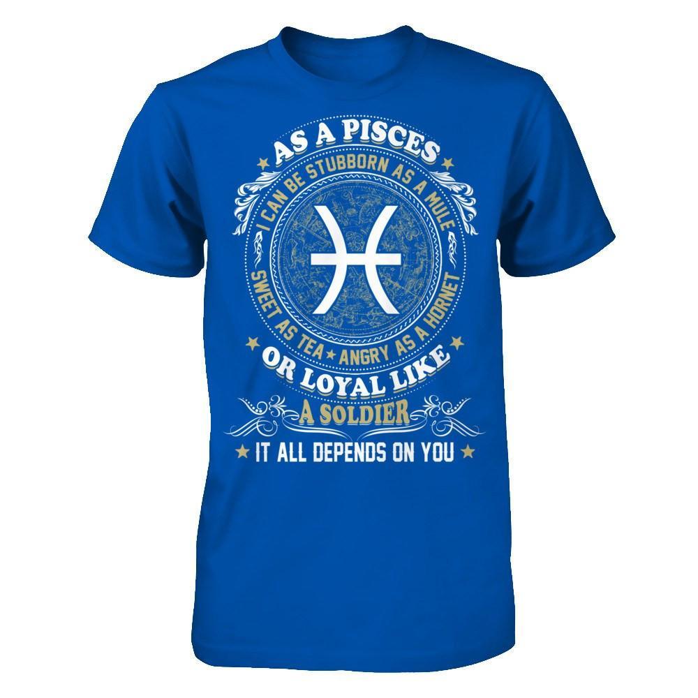 As A Pisces I Can Be Stubborn As A Mule T-Shirt & Hoodie | Teecentury.com