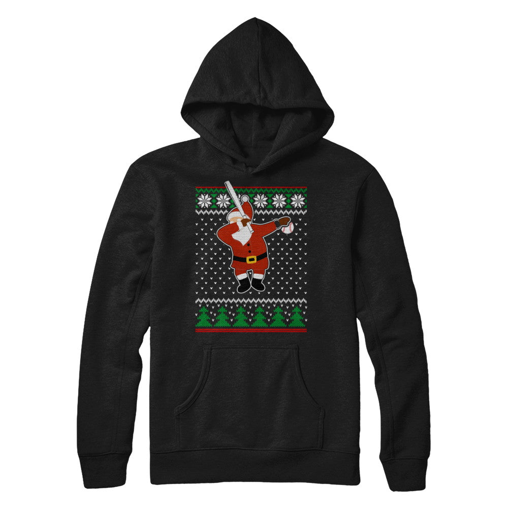 Dabbing Santa Baseball Ugly Sweater Christmas T-Shirt & Sweatshirt | Teecentury.com