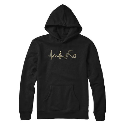 Saxophone Heartbeat Musician T-Shirt & Hoodie | Teecentury.com