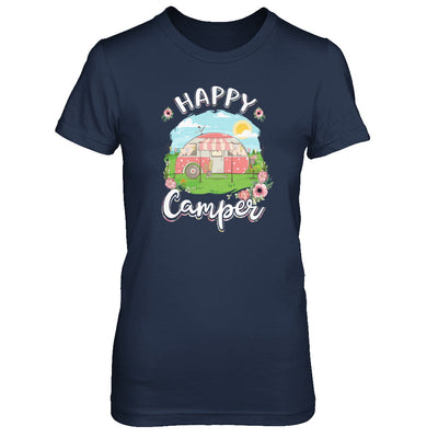 Happy Camper Flower Funny Camping Girl Gifts T-Shirt & Tank Top | Teecentury.com
