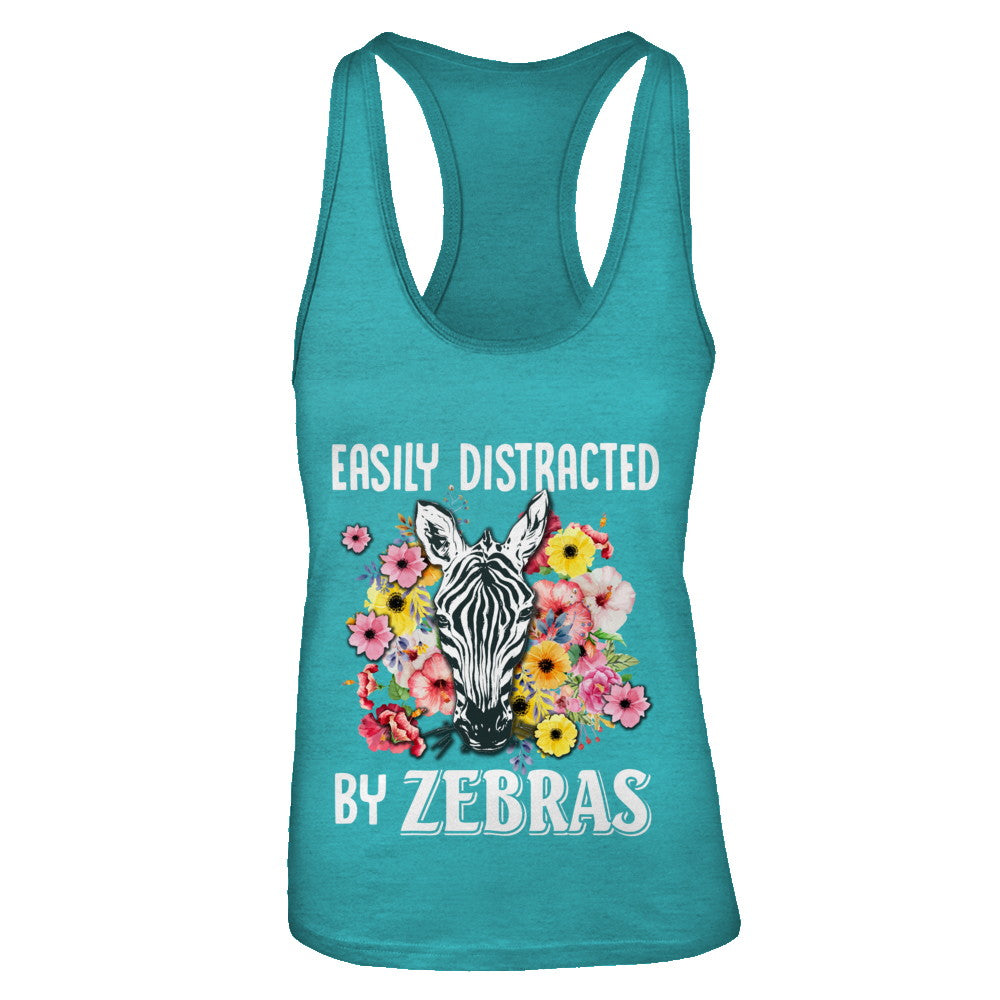 Easily Distracted By Zebras T-Shirt & Tank Top | Teecentury.com
