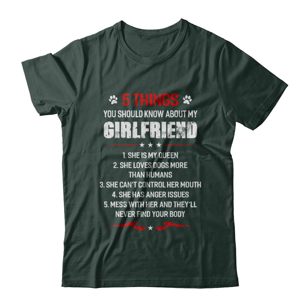 5 Things You Should Know About My Girlfriend Dogs Boyfriend T-Shirt & Hoodie | Teecentury.com