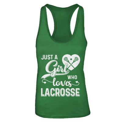 Just A Girl Who Loves Lacrosse T-Shirt & Tank Top | Teecentury.com