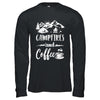 Coffee And Campfires Funny Camping Gifts T-Shirt & Hoodie | Teecentury.com