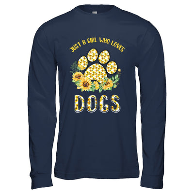 Just A Girl Who Loves Dogs And Sunflowers T-Shirt & Hoodie | Teecentury.com