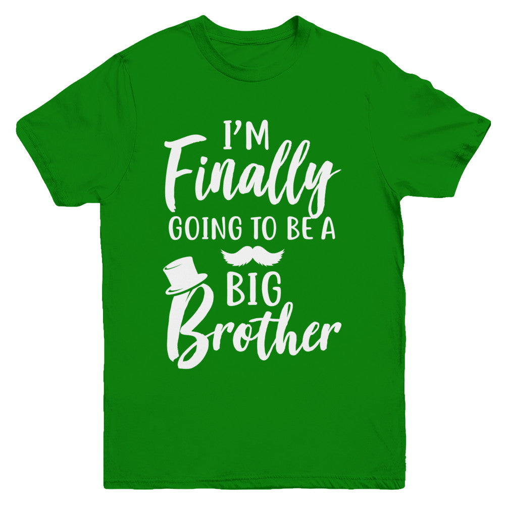Cute I Am Finally Going To Be A Big Brother Youth Youth Shirt | Teecentury.com
