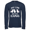 Just A Girl Who Loves Llamas T-Shirt & Hoodie | Teecentury.com