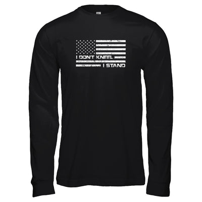 I Don't Kneel I Stand Us Flag T-Shirt & Tank Top | Teecentury.com