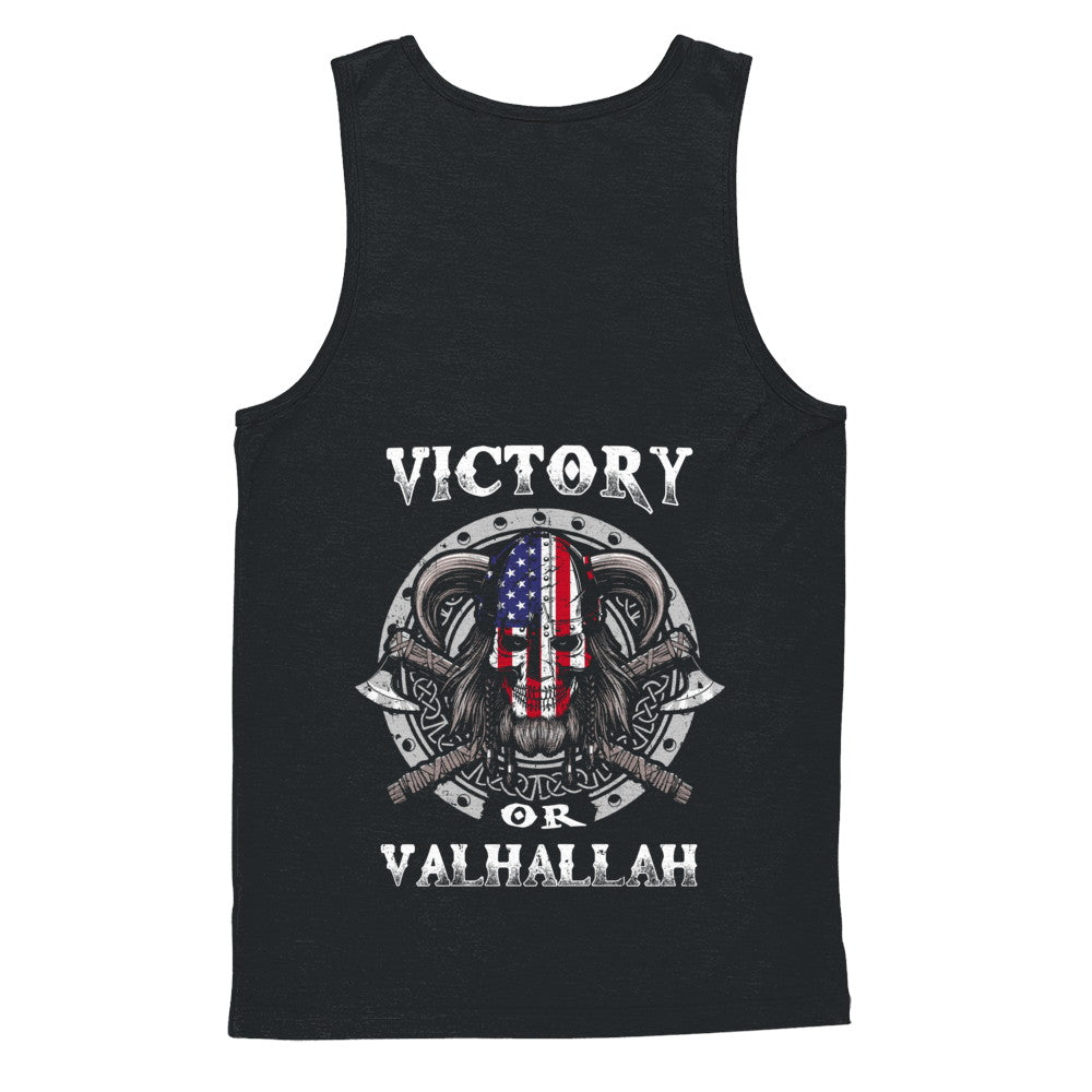 American US Flag Victory or Valhalla Viking T-Shirt & Hoodie | Teecentury.com