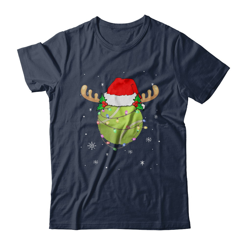 Santa Hat Tennis Reindeer Christmas Gifts T-Shirt & Sweatshirt | Teecentury.com
