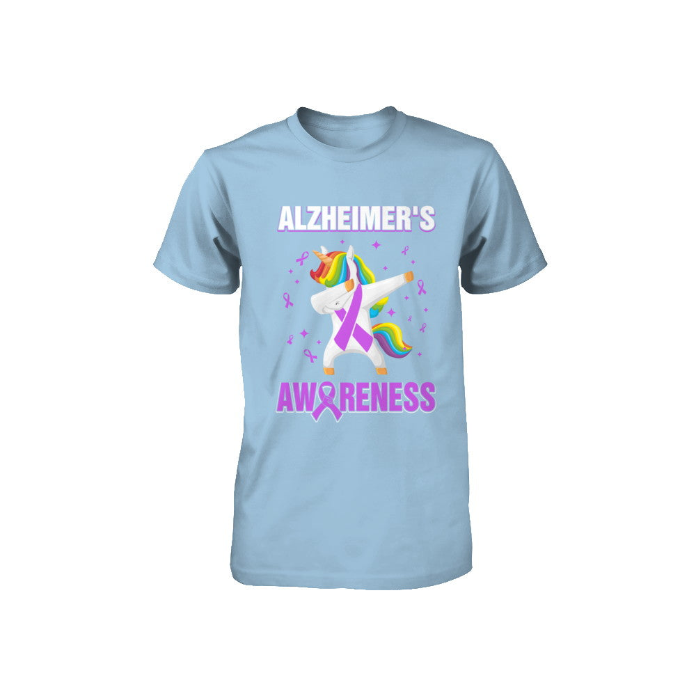 Inspirational Alzheimer's Awareness Unicorn Support Youth Youth Shirt | Teecentury.com