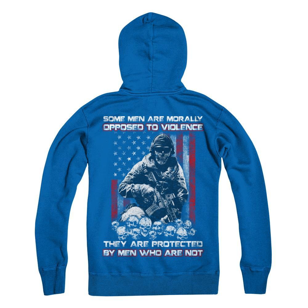 Veteran Men Opposed To Violence They Are Protected By Men Who Are Not T-Shirt & Hoodie | Teecentury.com