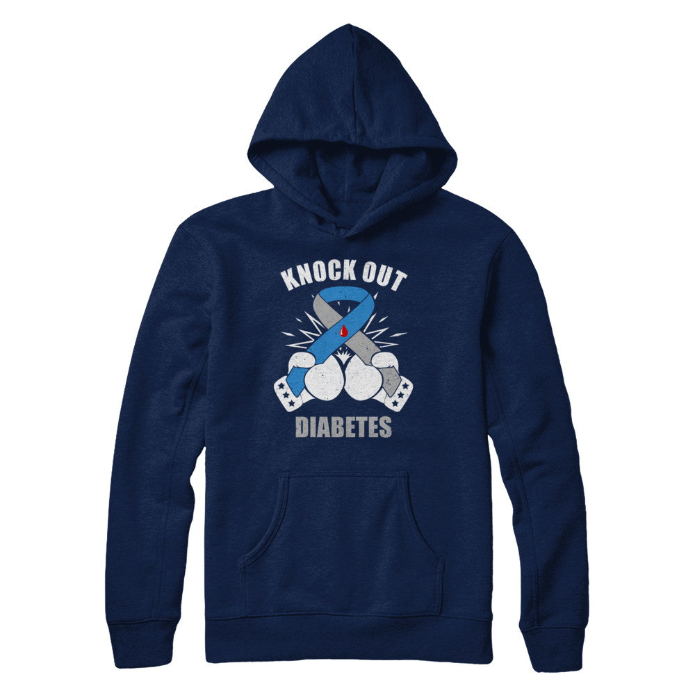 Boxing Knock Out Diabetes Awareness Support T-Shirt & Hoodie | Teecentury.com