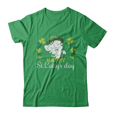 Happy St Catty's Day Saint Patrick's Day Cat T-Shirt & Hoodie | Teecentury.com