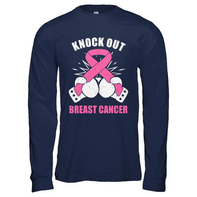 Boxing Knock Out Breast Cancer Awareness Support T-Shirt & Hoodie | Teecentury.com