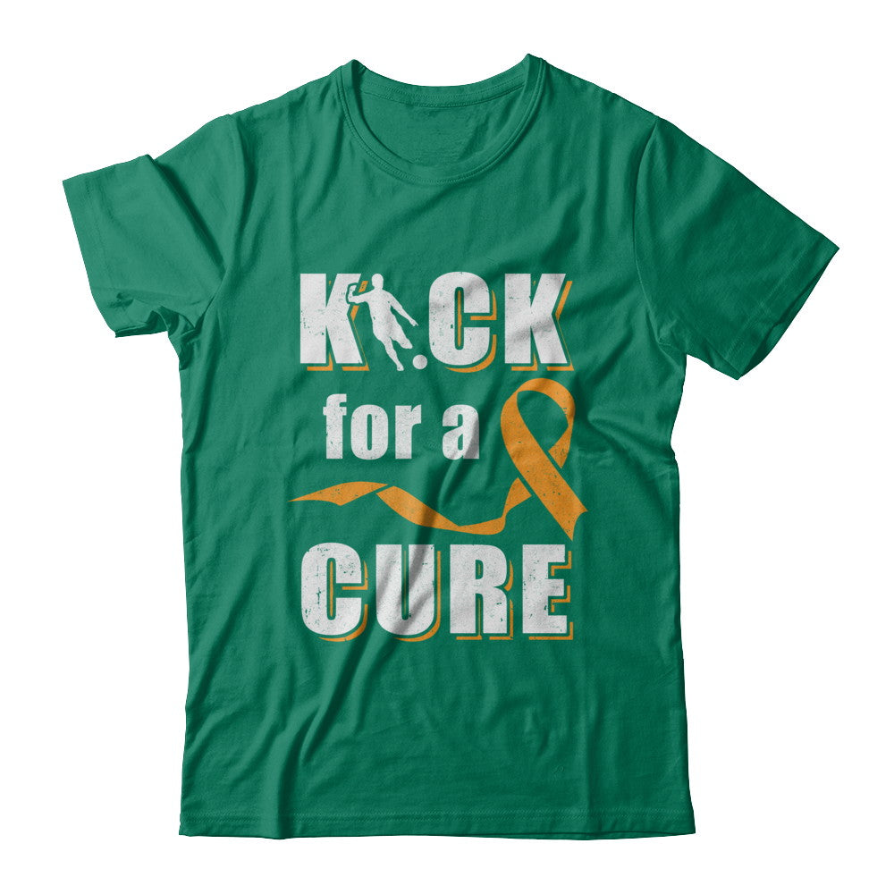 Kick For A Cure Soccer Orange Multiple Sclerosis Awareness T-Shirt & Hoodie | Teecentury.com