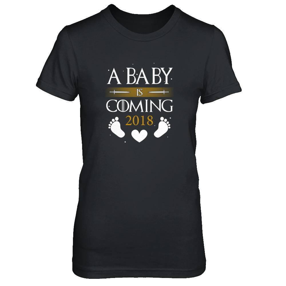 A Baby Is Coming 2018 Pregnancy Announcement T-Shirt & Tank Top | Teecentury.com