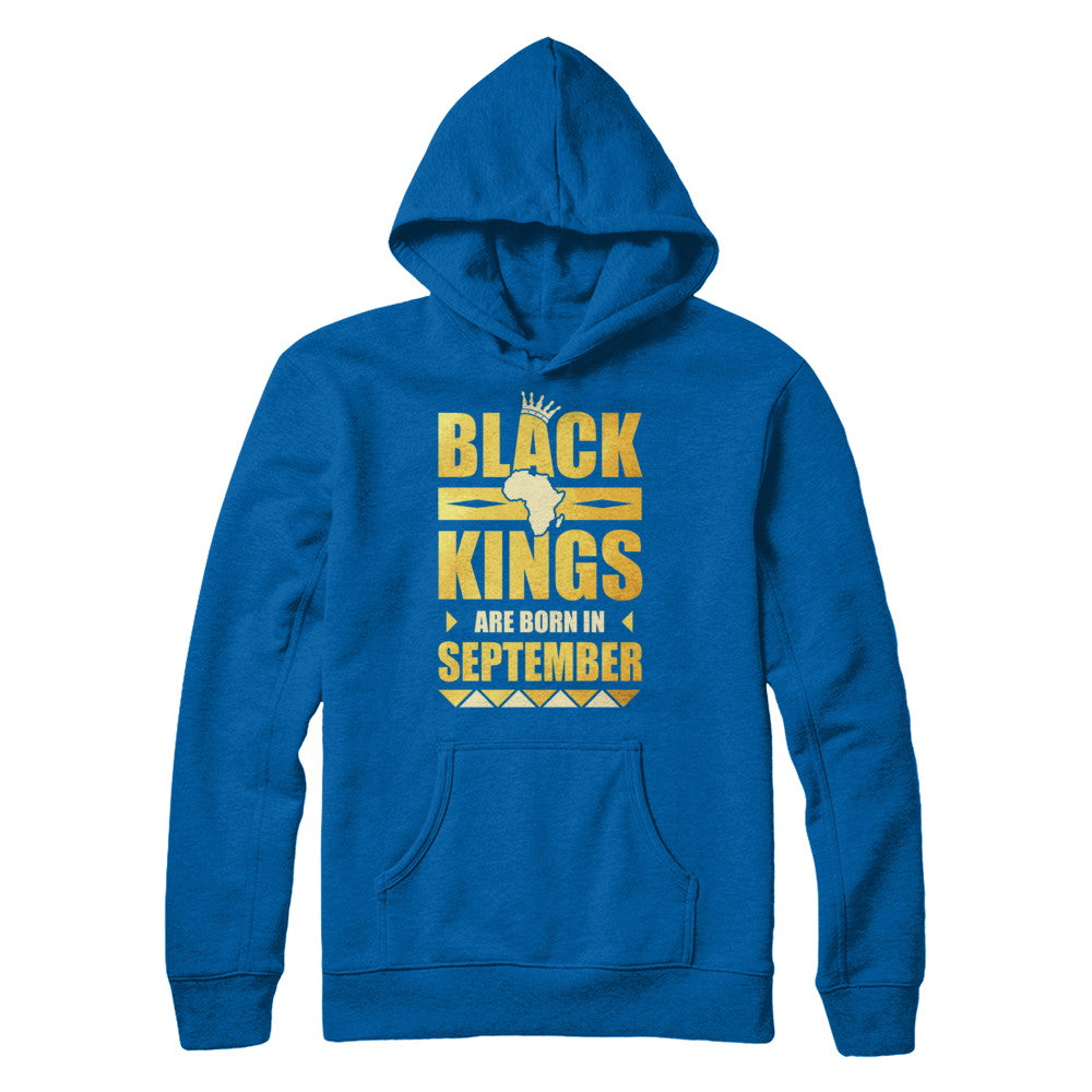 Black Kings Are Born In September Birthday T-Shirt & Hoodie | Teecentury.com