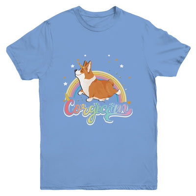 Corgicorn Corgi Unicorn Kids Space Galaxy Rainbow Youth Youth Shirt | Teecentury.com