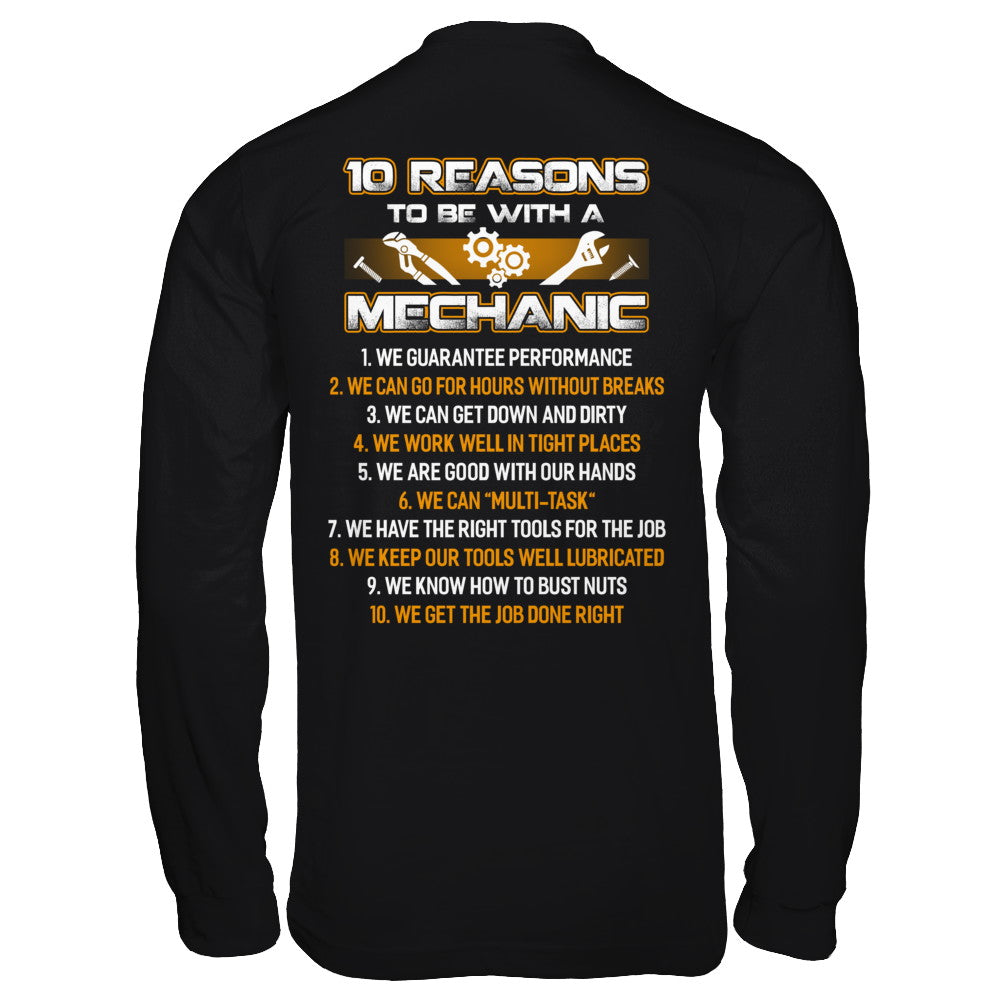 10 Reasons To Be With A Mechanic T-Shirt & Hoodie | Teecentury.com
