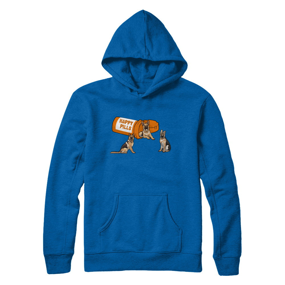 German Shepherd Happy Pills T-Shirt & Hoodie | Teecentury.com