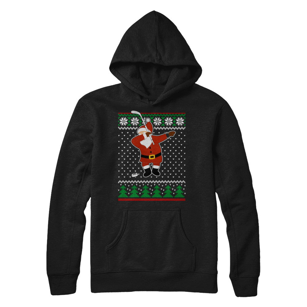 Dabbing Santa Hockey Ugly Sweater Christmas T-Shirt & Sweatshirt | Teecentury.com