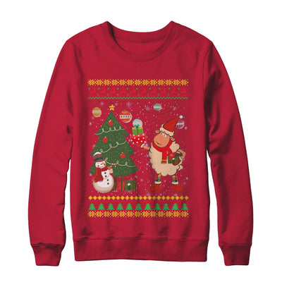 Funny Sheep Lamb Christmas Cute Family Ugly Sweater T-Shirt & Sweatshirt | Teecentury.com