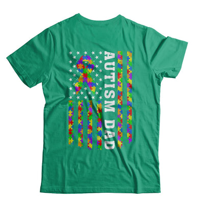 Proud Autism Dad Us Flag Autistic Daddy Fathers Day T-Shirt & Hoodie | Teecentury.com